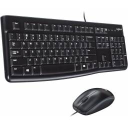 Teclado y Mouse Logitech Cableado MK120